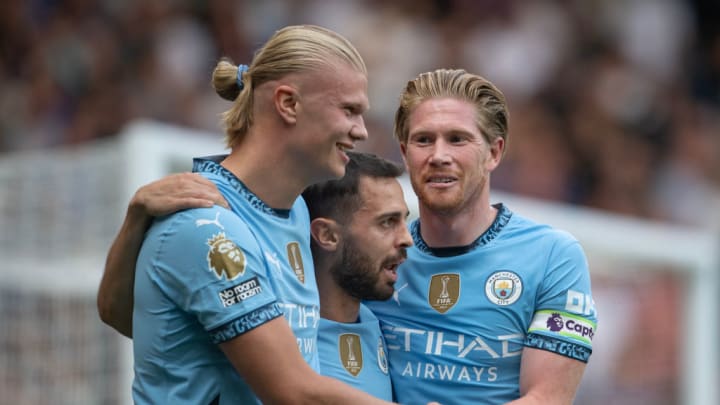Kevin De Bruyne, Erling Braut Håland, Bernardo Silva - Soccer Midfielder