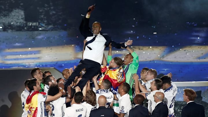 Real Madrid celebrates UEFA Champions League victory