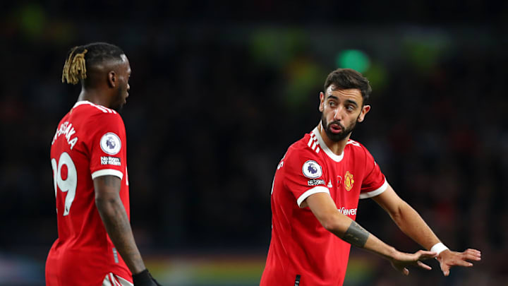 Aaron Wan Bissaka, bruno fernandes Aaron Wan Bissaka, bruno fernandes