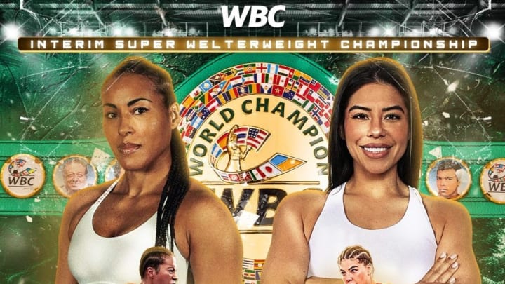 Cecilia Braekhus [left] and Maricela Cornejo [right] share a moment before their high-stakes bout