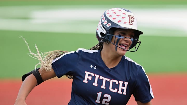 Austintown-Fitch's Ayla Ray rounds the bases after hitting a home run in the 2024 OHSAA Division I state championship game.