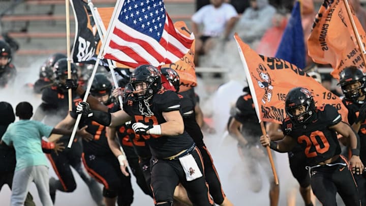 Massillon players run out of the tunnel prior to their game against Bergen Catholic on Friday, September 6, 2024.