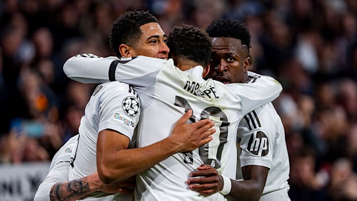 Jude Bellingham (left) and Vinicius Junior (right) won’t be on hand to support Kylian Mbappé. Jude Bellingham (left) and Vinicius Junior (right) won’t be on hand to support Kylian Mbappé.