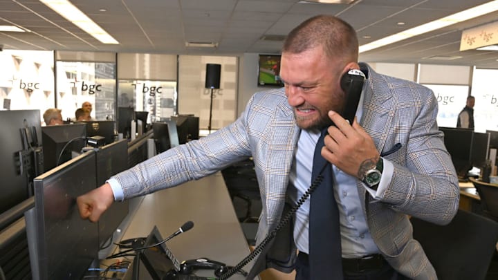 Conor McGregor (aquí en un acto), deberá indemnizar a la víctima. Conor McGregor (aquí en un acto), deberá indemnizar a la víctima.