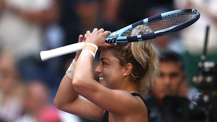 Renata Zarazúa celebra su victoria en el US Open. Renata Zarazúa celebra su victoria en el US Open.