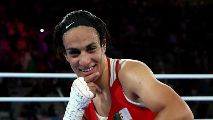 En París 2024, Imane Khelif fue víctima de ataques y de una campaña de desinformación. En París 2024, Imane Khelif fue víctima de ataques y de una campaña de desinformación.