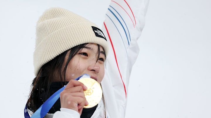 Gaon Choi de República de Corea ganó medalla de oro en el snowboard halfpipe. Gaon Choi de República de Corea ganó medalla de oro en el snowboard halfpipe.
