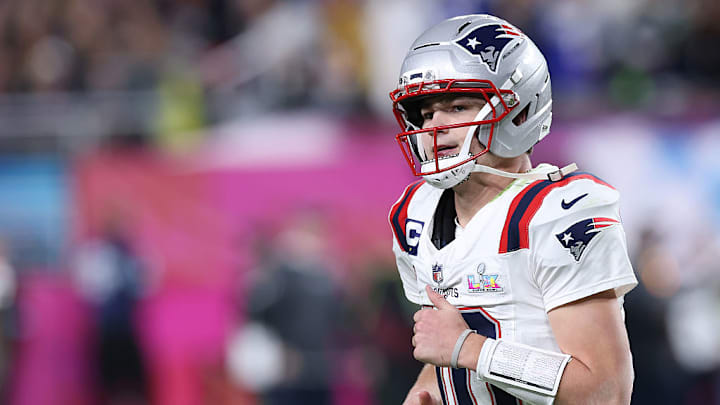 Drake Maye, quarterback de los New England Patriots. 