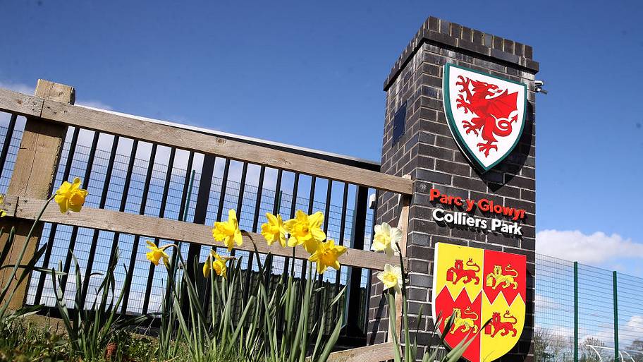 General view of facilities ahead of the Under 21's International Friendly match at Colliers Park,