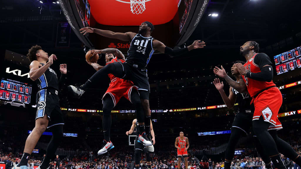 DeMar DeRozan, Bruno Fernando, Andre Drummond, Jalen Johnson, De'Andre Hunter