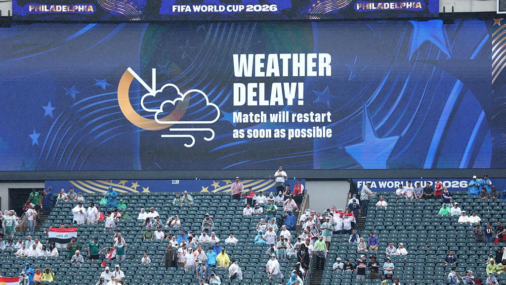 France vs. Iraq suspended.