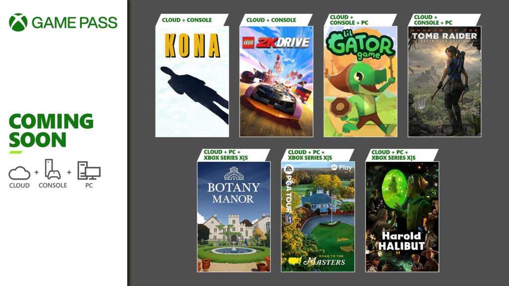 Image showing games coming to Xbox Game Pass in April 2024.
