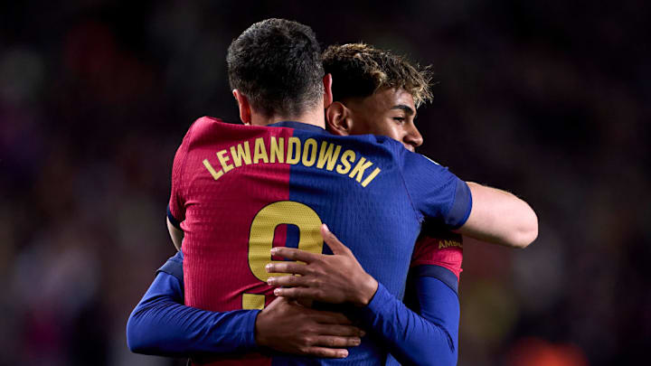 Robert Lewandowski, Lamine Yamal