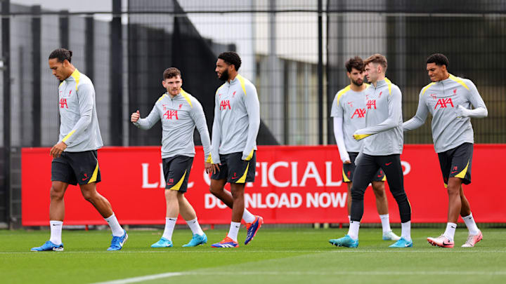 Jarell Quansah, Conor Bradley, Joe Gomez, Dominik Szoboszlai, Virgil van Dijk, Andrew Robertson