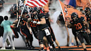 Massillon players run out of the tunnel prior to their game against Bergen Catholic on Friday, September 6, 2024.