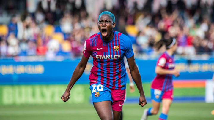 Asisat Oshoala Barcelona Lyon Champions League Feminina 