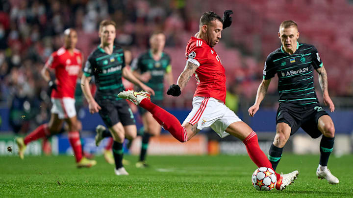 Benfica e Dínamo de Kiev se enfrentam pela Champions League