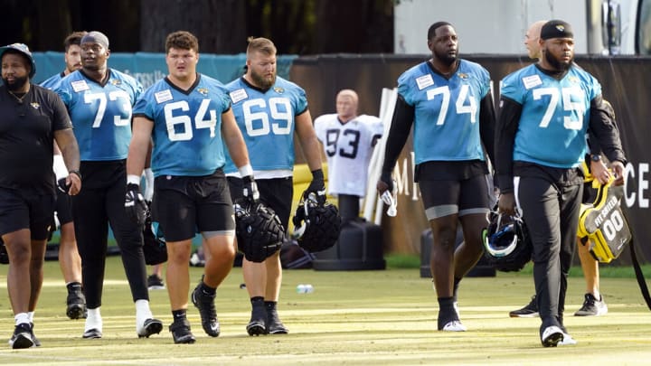 Jacksonville Jaguars kickers are giving a hazardous performance at training camp.