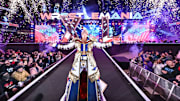 Cody Rhodes enters the ring during Night 2 of WrestleMania 40.