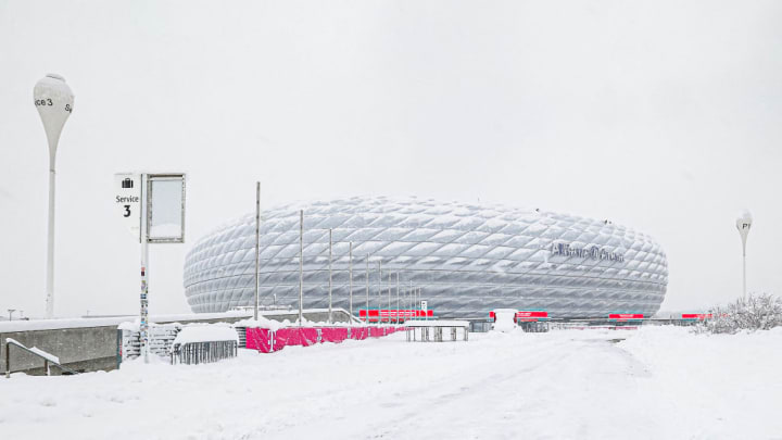 Heavy snowfall meant that Bayern Munich vs Union Berlin was postponed