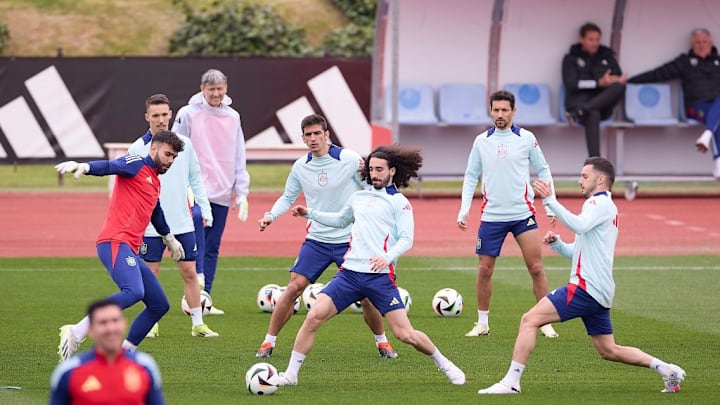 FOOTBALL: Spanish Football National Team training session and press conference - 25/03/2024