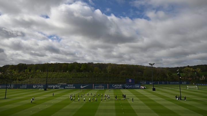 Paris Saint-Germain Training Session And Press Conference - UEFA Champions League 2023/24