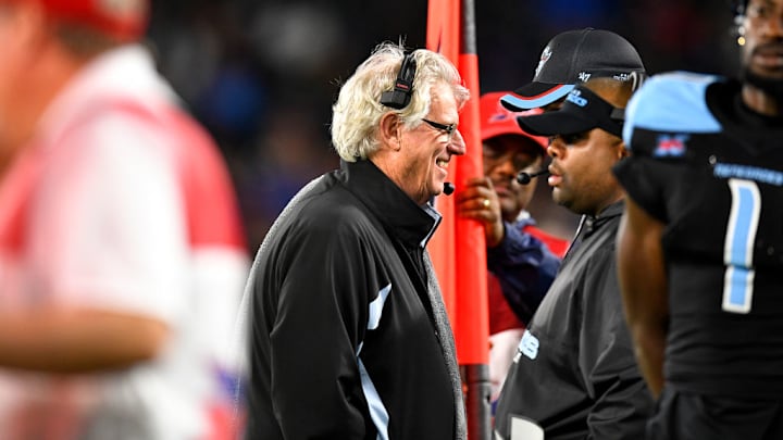 Hal Mumme during his time as offensive coordinator of the XFL's Dallas Renegades. Hal Mumme during his time as offensive coordinator of the XFL's Dallas Renegades.