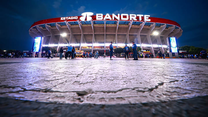 El Estadio Azteca/Banorte, durante un partido del Cruz Azul El Estadio Azteca/Banorte, durante un partido del Cruz Azul