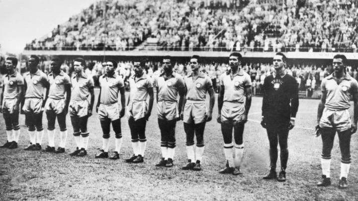 WORLD CUP-SOCCER-1958-BRAZIL-TEAM