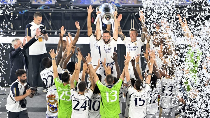 Real Madrid UEFA Champions League Trophy celebrations