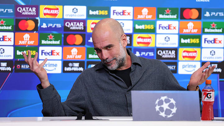 Pep Guardiola confía en poder remontarle al Real Madrid. Pep Guardiola confía en poder remontarle al Real Madrid.