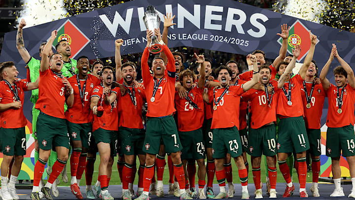 Cristiano Ronaldo and Portugal became the first two-time winners of the Nations League. Cristiano Ronaldo and Portugal became the first two-time winners of the Nations League.