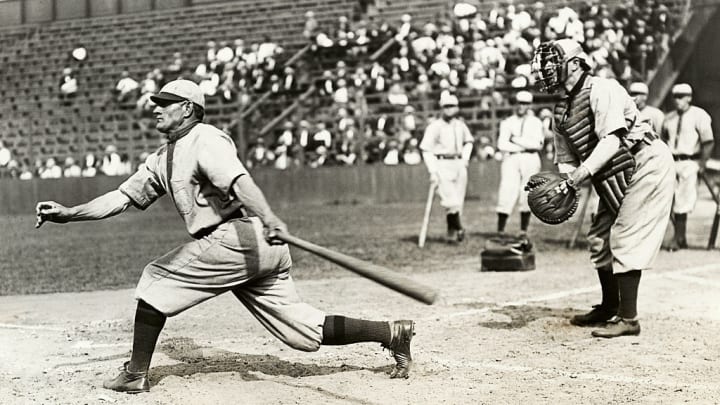 Honus Wagner Swinging at the Plate