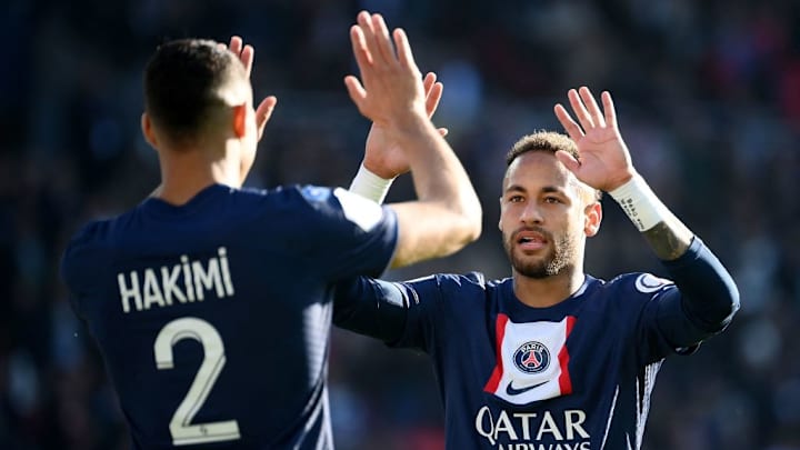 Hakimi e Neymar, jogadores do PSG