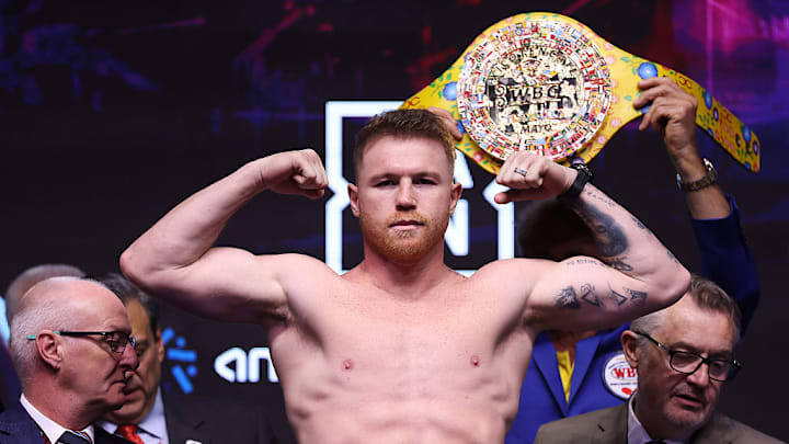 Saúl 'Canelo' Álvarez, pre vio a su pelea contra el cubano William Scull. 