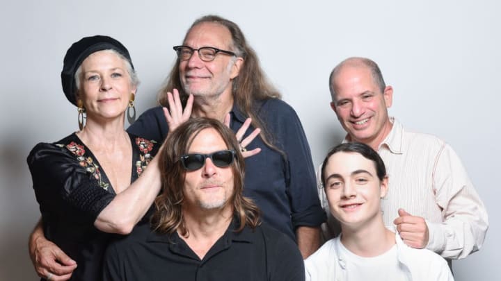 David Zabel, Norman Reedus, Greg Nicotero, Melissa McBride, Louis Puech Scigliuzzi