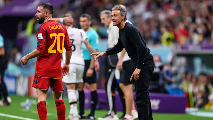Luis Enrique y Dani Carvajal