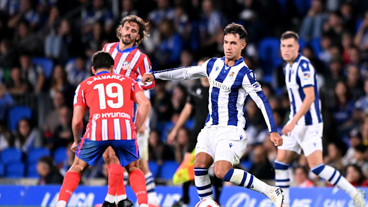 Antoine Griezmann, Julian Alvarez, Martin Zubimendi