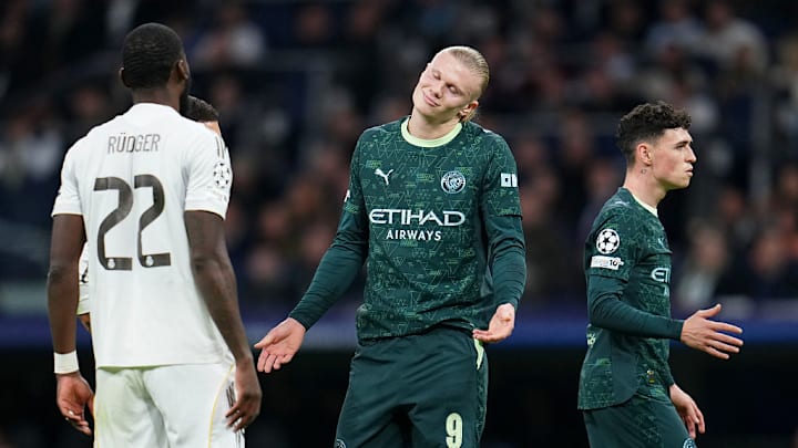 Erling Haaland anotó el segundo gol del Manchester City sobre el Real Madrid. Erling Haaland anotó el segundo gol del Manchester City sobre el Real Madrid.