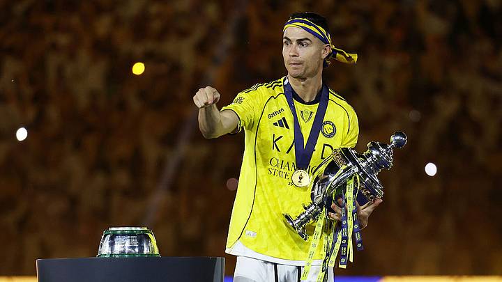 Cristiano Ronaldo, campeón de la liga árabe con el Al Nassr.