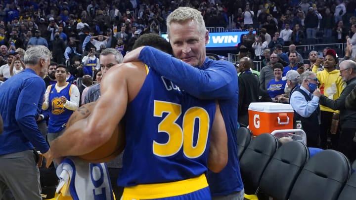 Golden State Warriors head coach Steve Kerr praised Steph Curry after his monster performance on Monday against the Sacramento Kings.