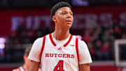 Bailey #4 during the first half of Rutgers' game against Minnesota.