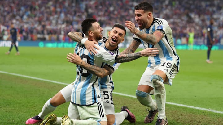 Leandro Paredes, Nicolas Otamendi, Lionel Messi