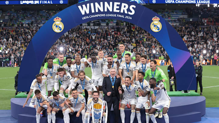Ferland Mendy, Carlo Ancelotti, Toni Kroos, Fran Garcia, Daniel Carvajal, Lucas Vazquez, Vinicius Junior, Jude Bellingham, Rodrygo, Aurelien Tchouameni, Andriy Lunin, Federico Valverde, Dani Ceballos, Nacho Fernandez, Arda Guler, Eder Militao, Thibaut Courtois, Brahim Diaz, David Alaba, Joselu, Kepa Arrizabalaga, Eduardo Camavinga, Luka Modric, Antonio Rudiger