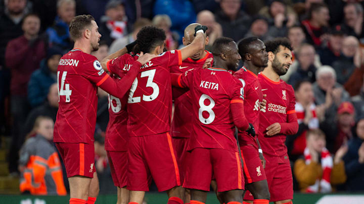 Trent Alexander-arnold, Sadio Mané, Jordan Henderson - Soccer Player, Luis Díaz - Soccer Player, Fabio Henrique Tavares, Naby Keïta, Mohamed Salah - Winger - Born 1992