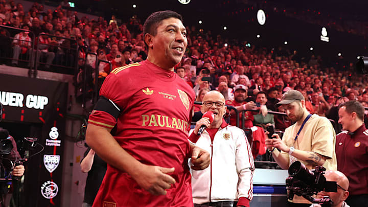 Giovane Elber bei einem Legendenturnier mit ehemaligen Bayern-Spielern. 