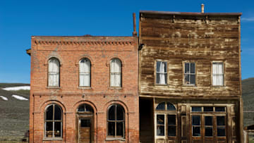 Buildings in the Ghost Town of Bodie in California