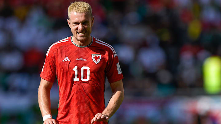 Aaron Ramsey em ação em País de Gales x Irã