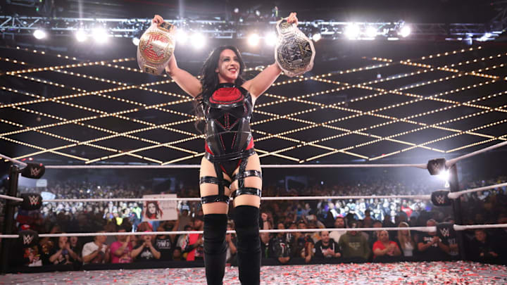 Stephanie Vaquer is defending her NXT Women’s Championship belt in a Fatal Four-Way match at Stand & Deliver. Stephanie Vaquer is defending her NXT Women’s Championship belt in a Fatal Four-Way match at Stand & Deliver.