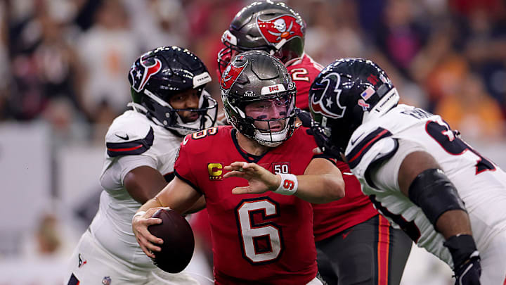 Baker Mayfield llevó a Tampa Bay al triunfo sobre Texans.